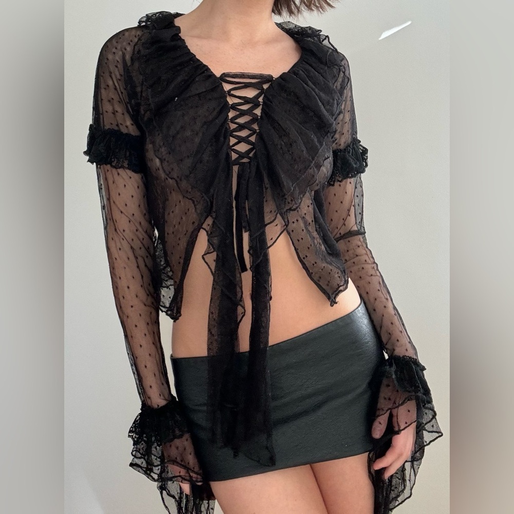 Jaded London Flamenco frill tulle Top size 10